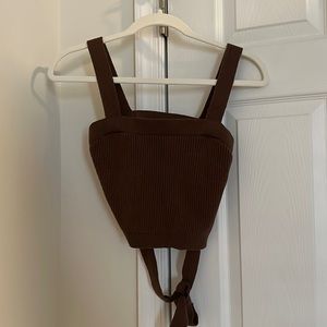 Hollister Brown Crop Top